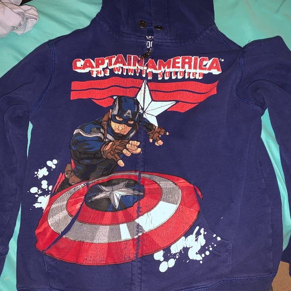 captain america kids hoodie